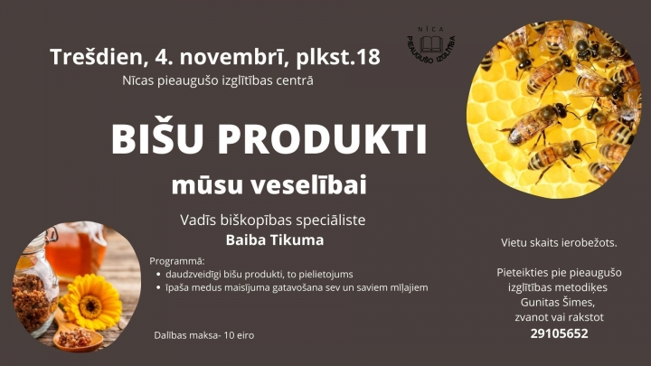 Uzzini vairāk par bišu produktiem!