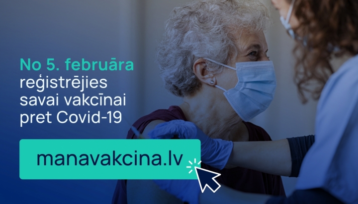 Darbību uzsāk vakcīnas pret Covid-19 agrīnās pieteikšanās vietne www.manavakcina.lv