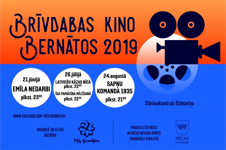 Brīvdabas kino bernātos 2019