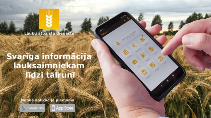 Lauksaimniekiem pieejama mobilā aplikācija