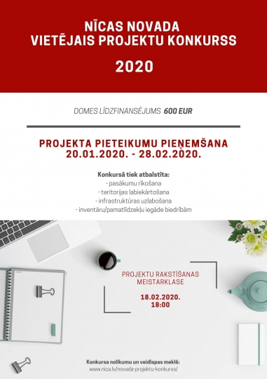 2020. gada projektu konkurss Nīcas novada iedzīvotājiem ir atvērts